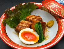 Simmered pork belly