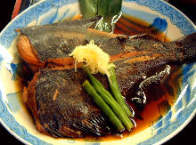 Stewed flounder