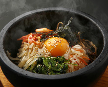 Stone grilled bibimbap