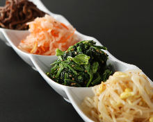 Namul (Korean seasoned vegetables or wild greens)