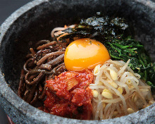 Stone grilled bibimbap