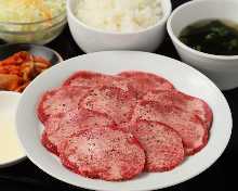 Beef tongue set meal