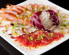 Assorted carpaccio
