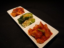 Assorted kimchi, 3 kinds