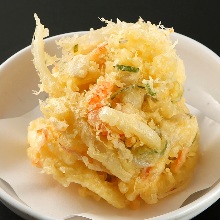 Mixed seafood tempura
