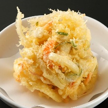 Mixed seafood tempura