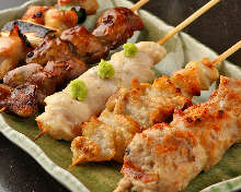 Assorted grilled skewers, 5 kinds