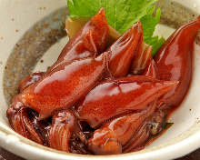 Firefly squid pickled in soy sauce