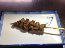 Grilled gizzard skewer