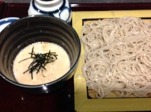 Buckwheat noodles with grated yam