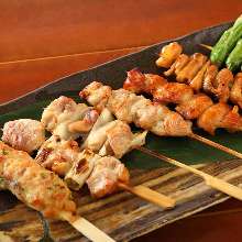 Assorted grilled skewers, 7 kinds