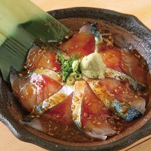 "Goma-saba" sesame-flavored mackerel (regional dish)