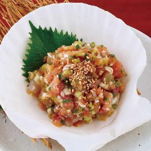 Namero (chopped and seasoned seafood)