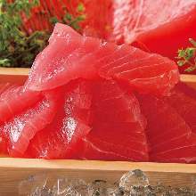 Assorted tuna sashimi