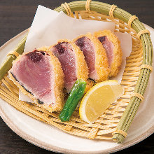 Rare bonito cutlet