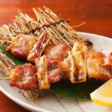 Grilled pork skewer