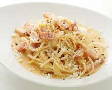 Carbonara with bacon