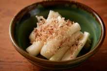 Okinawan rakkyo pickled in salt