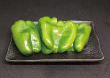 Grilled green pepper