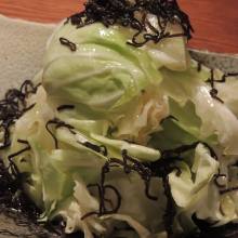 Salted konbu kelp and cabbage