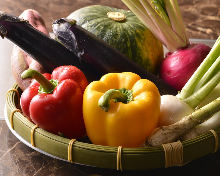 Grilled seasonal vegetables