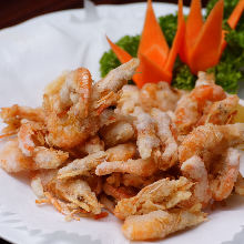 Fried prawns