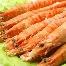 Salted and grilled Japanese tiger prawn