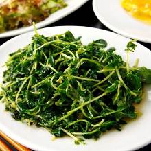 Stir-fried pea shoots