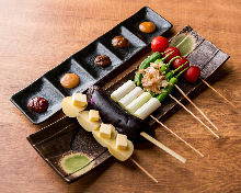 Assorted grilled skewers, 5 kinds