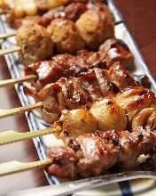 Grilled pork skewer