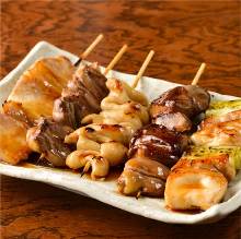 Assorted grilled skewers, 5 kinds