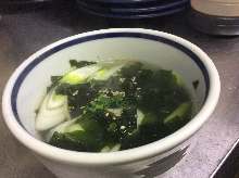 Wakame seaweed soup