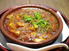 Spicy tofu and ground meat