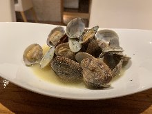 Manila clams steamed with sake