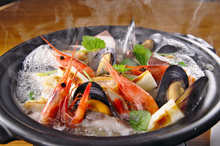 Steamed with sake Steamed with sake