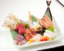 Assorted sashimi