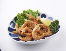 Fried prawns