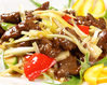 Stir-fried beef with oyster sauce