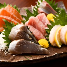 Assorted sashimi