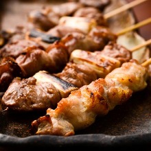 Assorted grilled skewers, 5 kinds