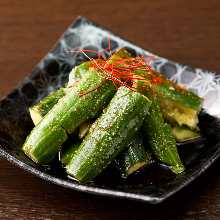 Smashed cucumber salad