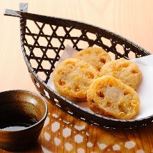 Deep-fried stuffed lotus root