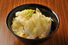 Cabbage with salt