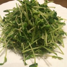 Stir-fried pea shoots