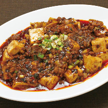 Spicy tofu and ground meat