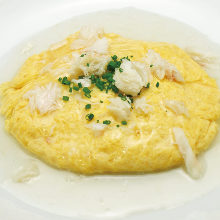 Crab omelette