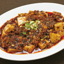 Spicy tofu and ground meat