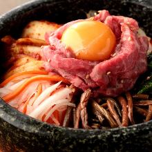 Stone grilled bibimbap