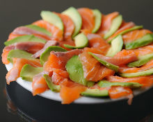 Salmon and avocado salad