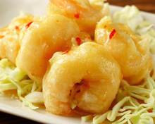 Stir-fried shrimp with mayonnaise